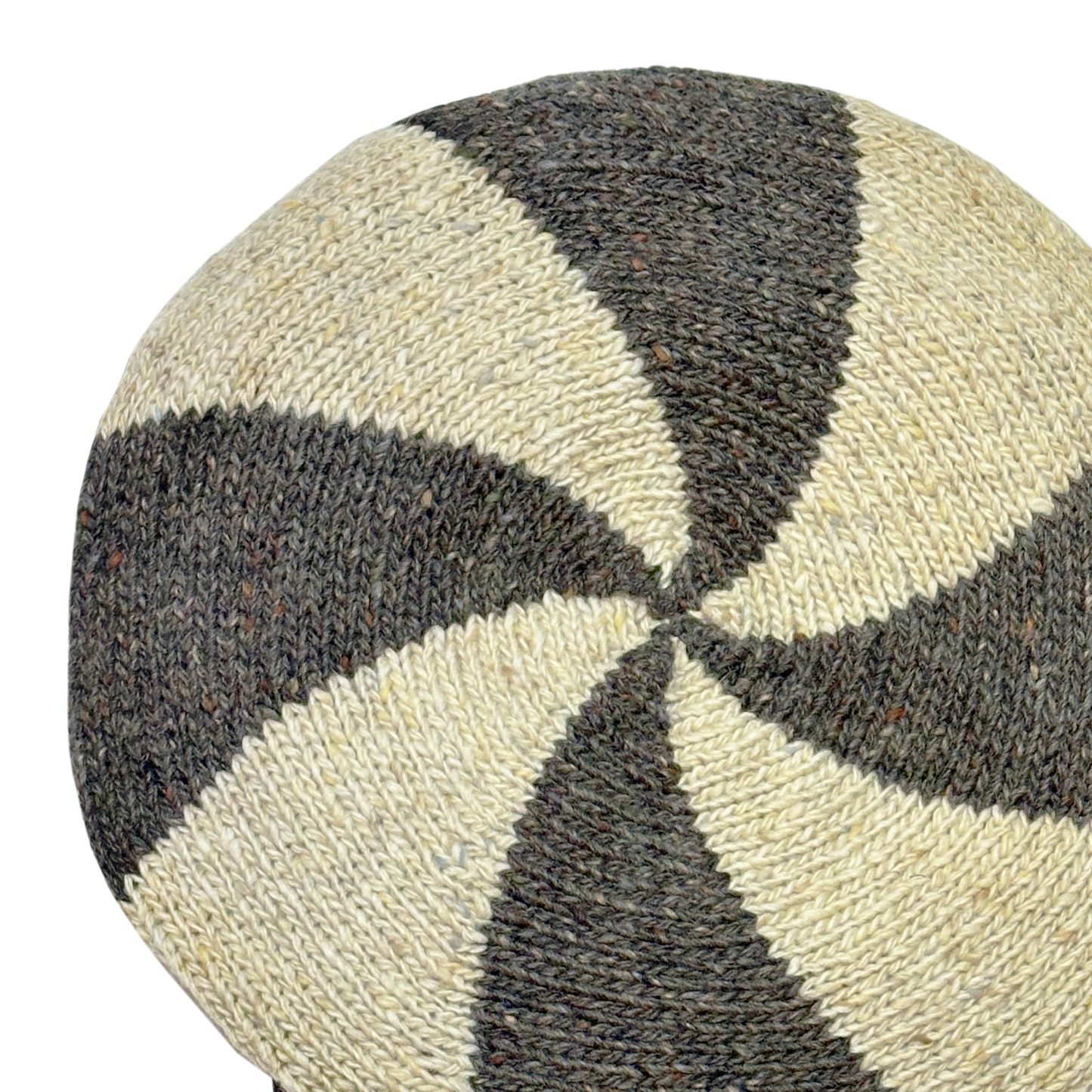 spiral Sack hat in beige/brown