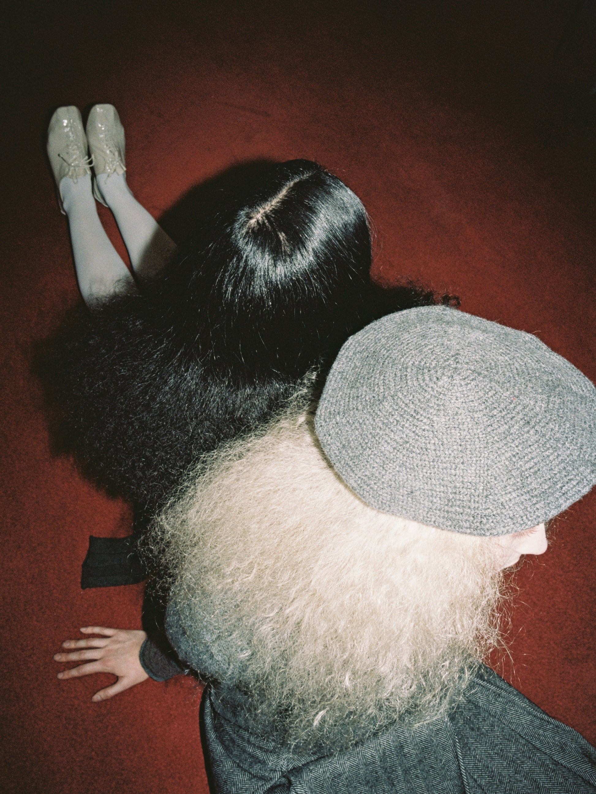 Sack hat in mid-grey