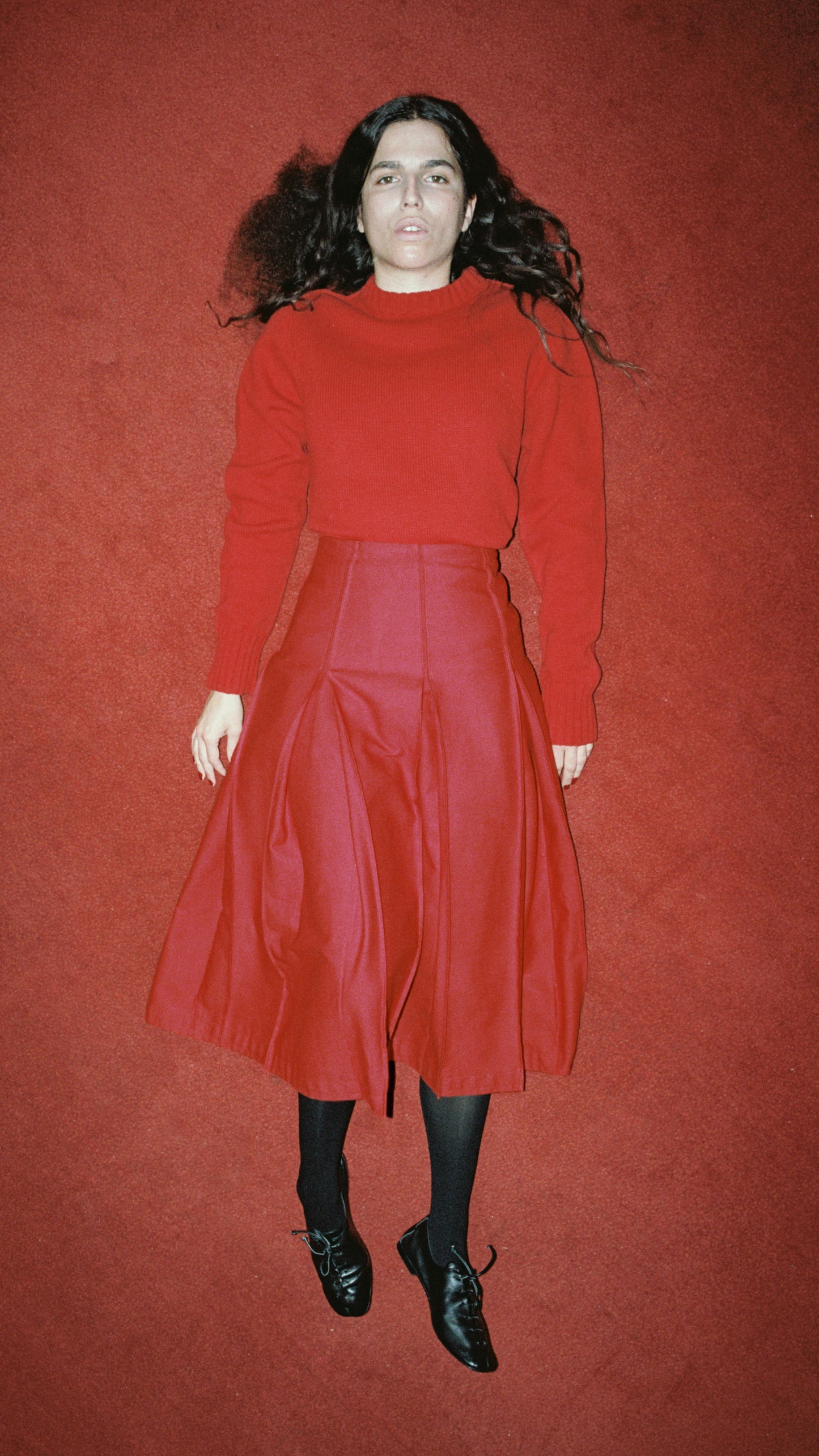 traditional sweater in red