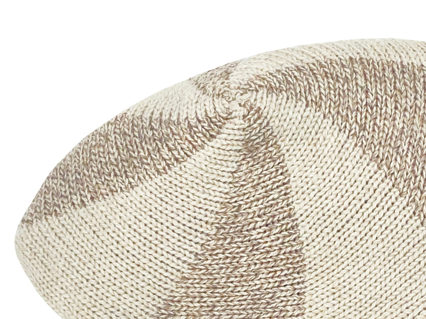 spiral Sack Hat in tweed beige & cream