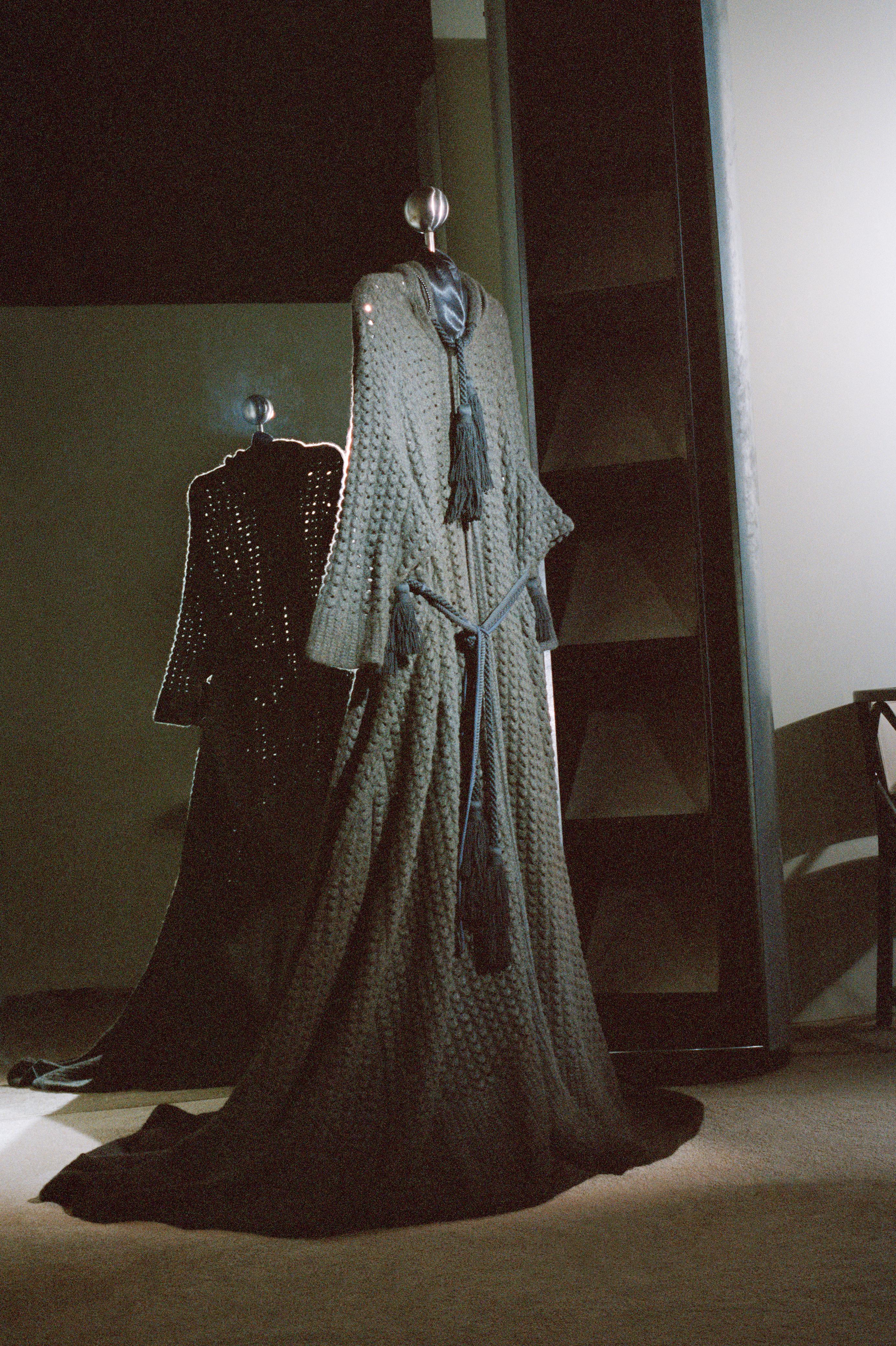 Long black robe by Grey's Studio