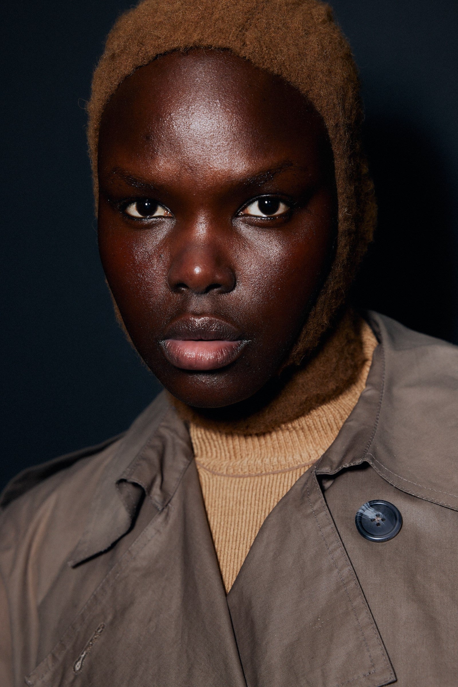 Knitted hood. Consulting for Sinead O'Dwyer