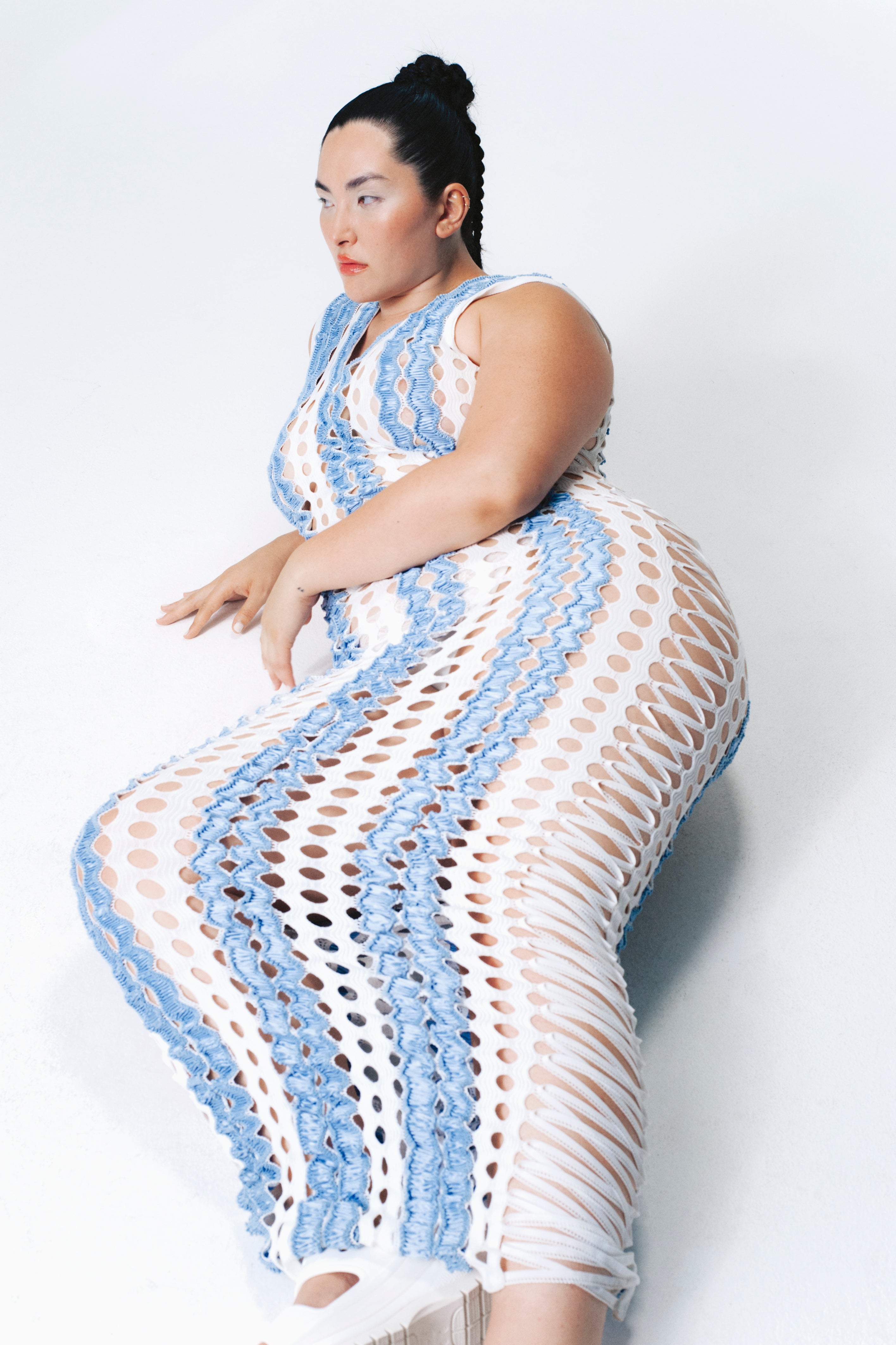 Construction for Sinead O'Dwyer, Squiggle dress with Cut-outs throughout