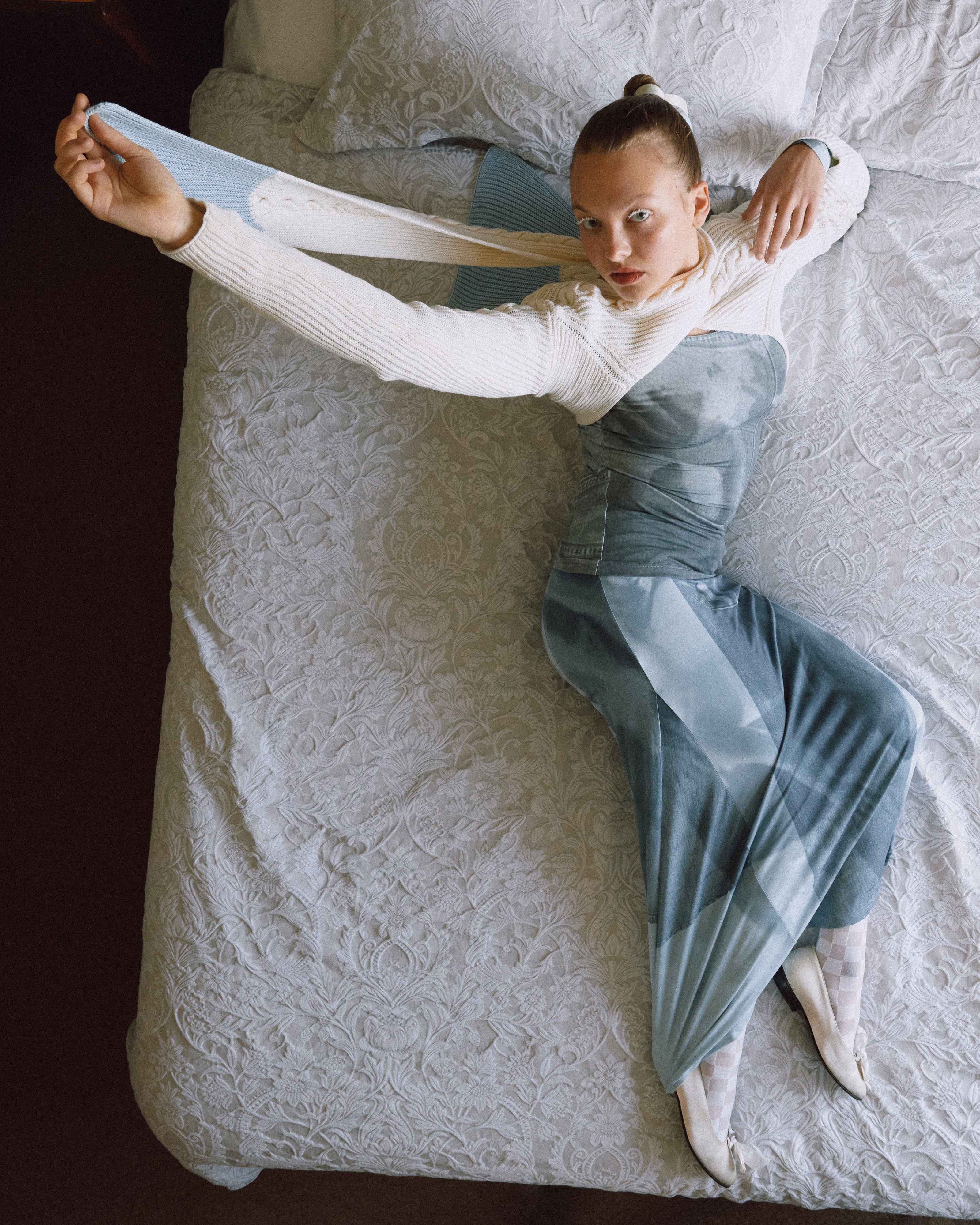 Knitted wrapped top consultation for Elliss