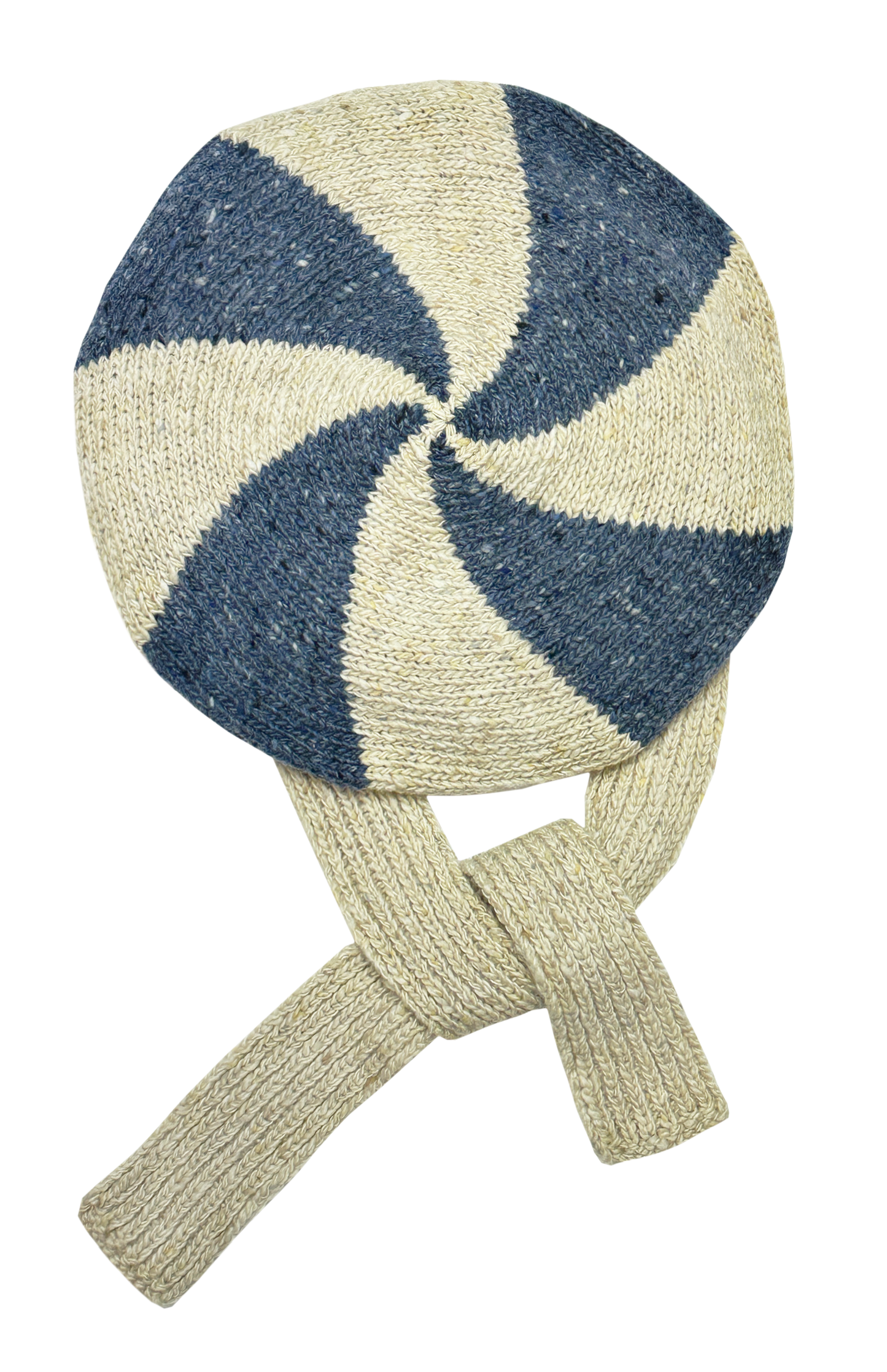 Classic hat in blue & beige