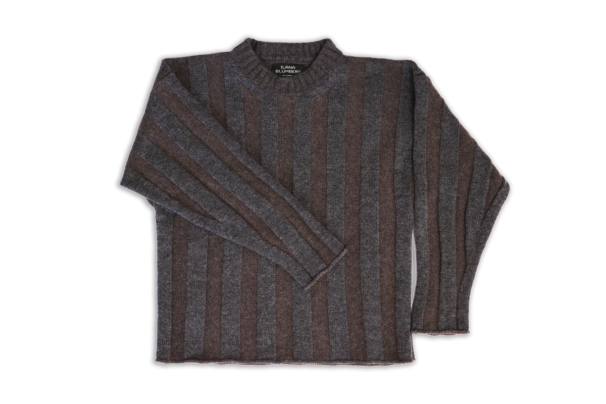 Plated Wide-Rib Sweater