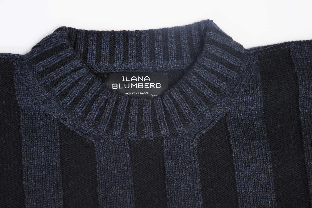 Plated Wide-Rib Sweater