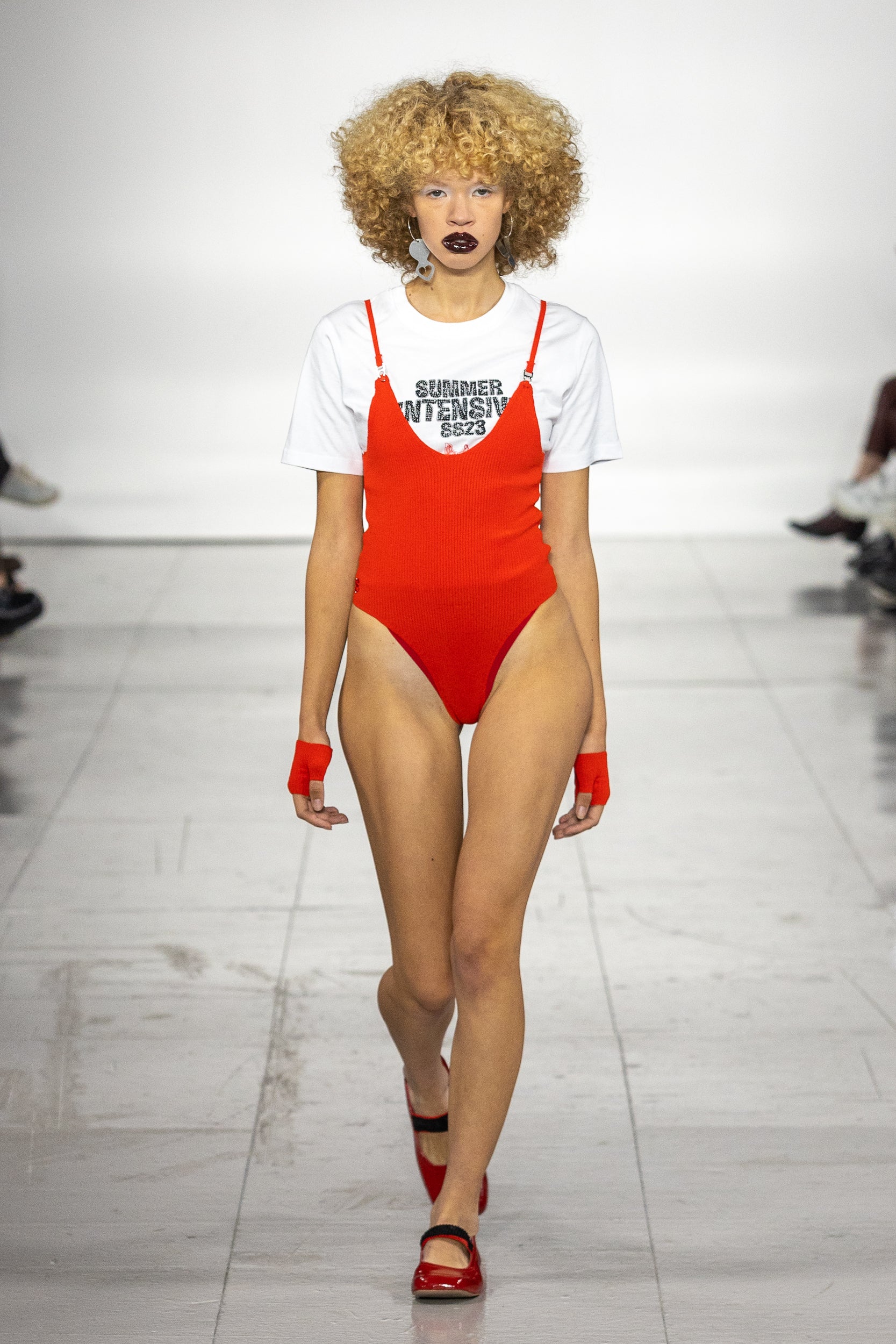 Knit bodysuit. Construction for Sinead O'Dwyer