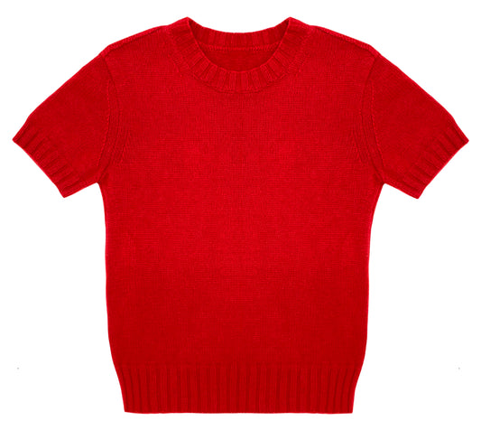 T-shirt sweater in red