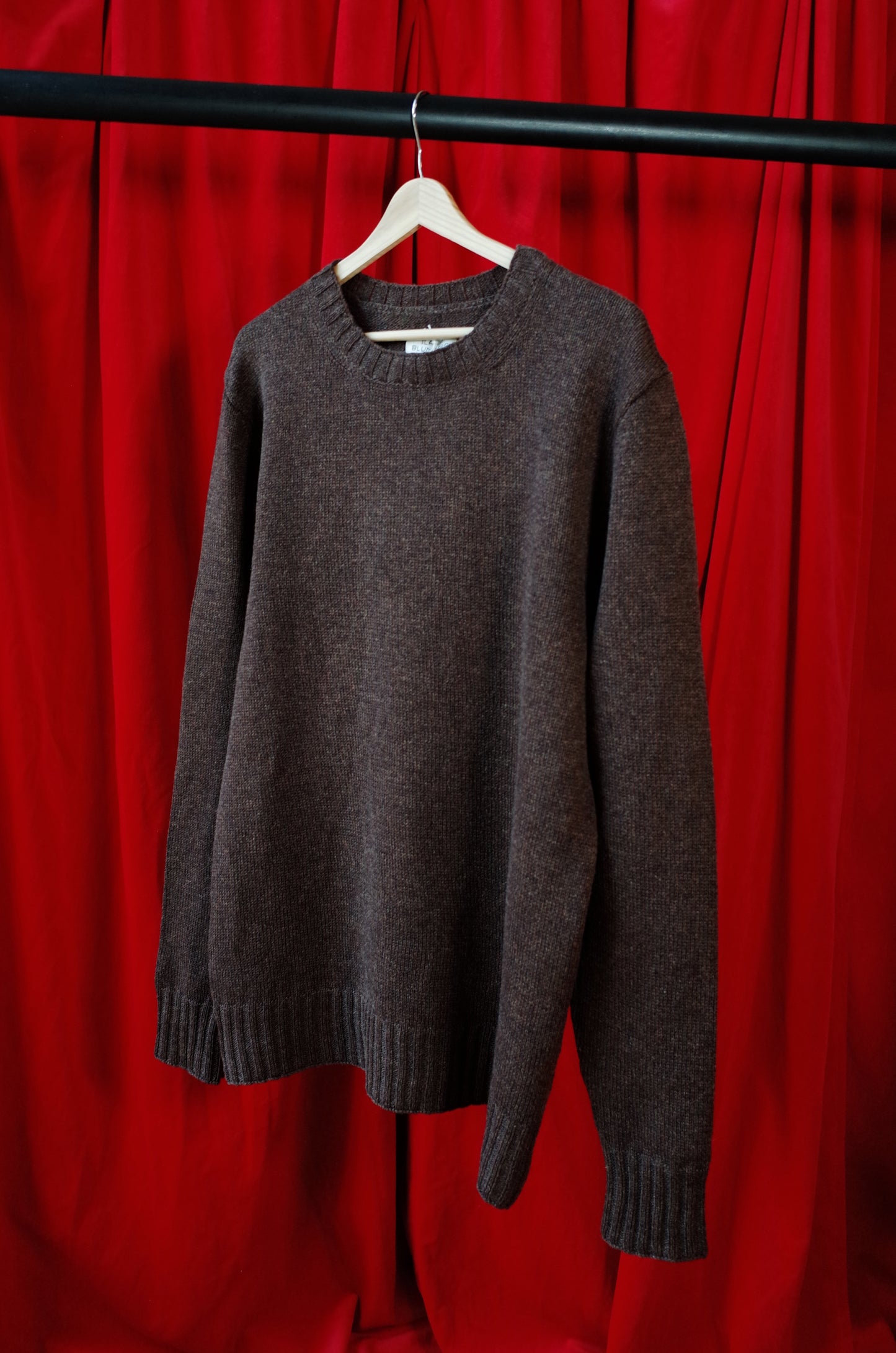 Traditional sweater in chocolate brown