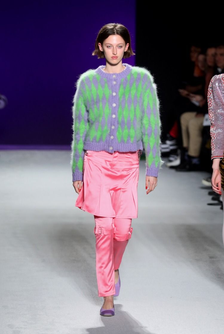 Fluffy cardigan for Ashley Williams