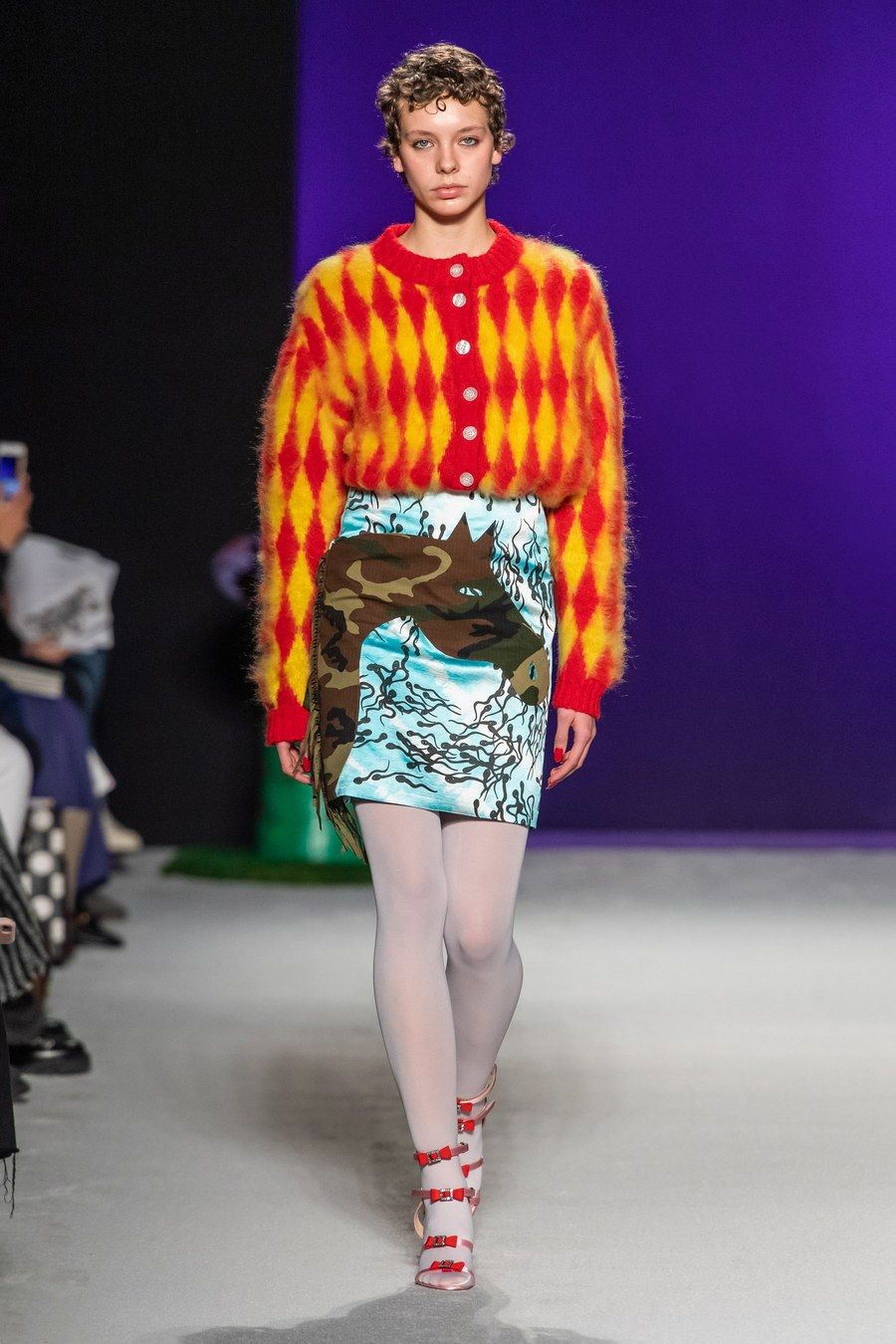 Fluffy cardigan for Ashley Williams