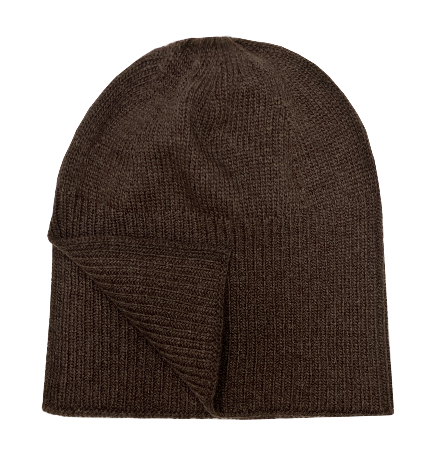 Flap hat in brown