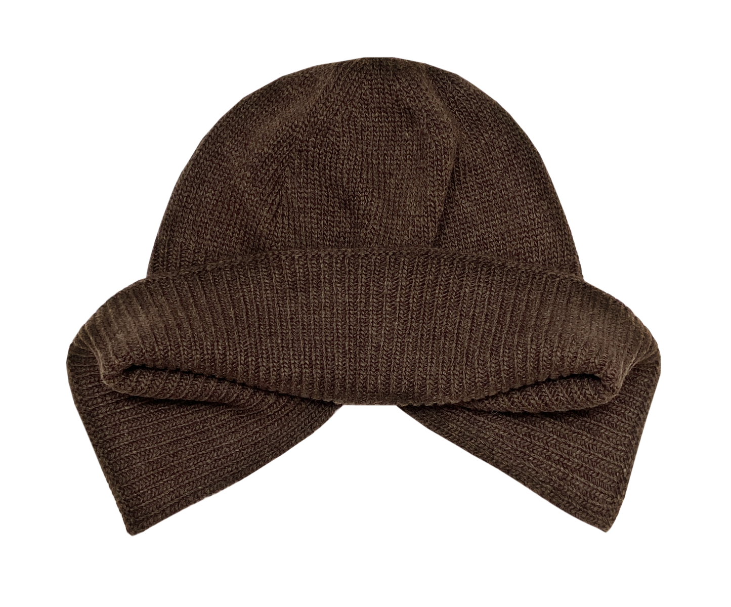 Flap hat in brown