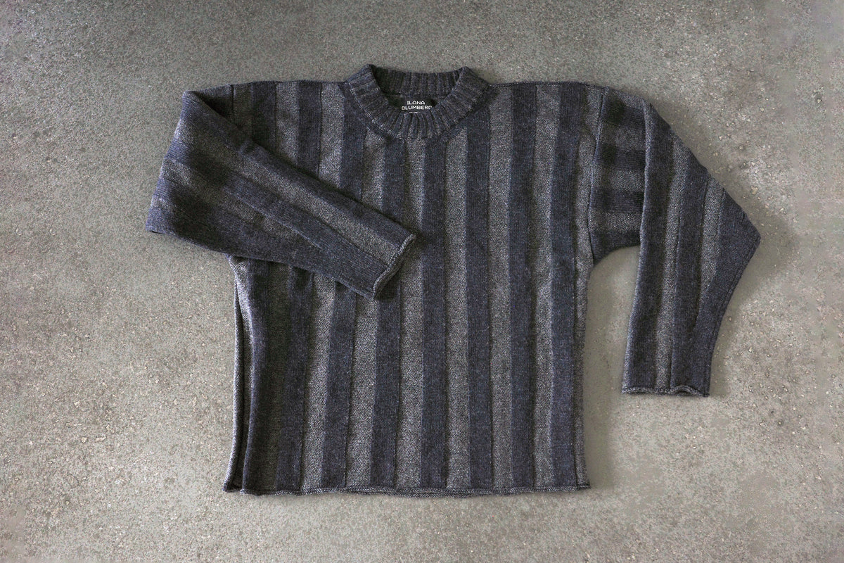 Plated Wide-Rib Sweater