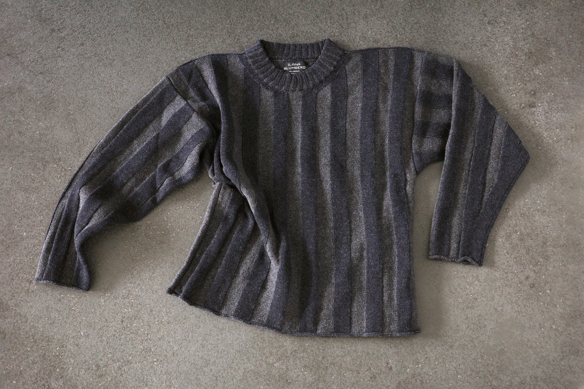 Plated Wide-Rib Sweater