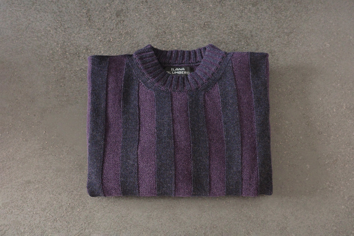 Plated Wide-Rib Sweater
