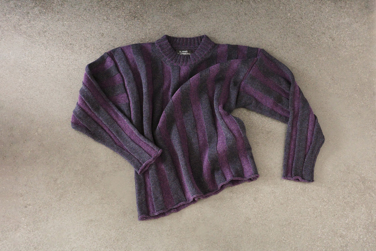 Plated Wide-Rib Sweater