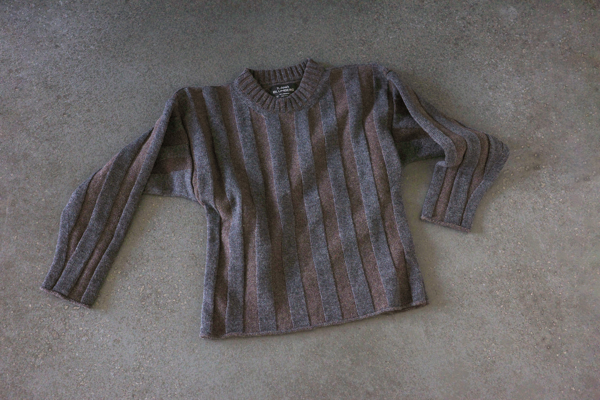 Plated Wide-Rib Sweater