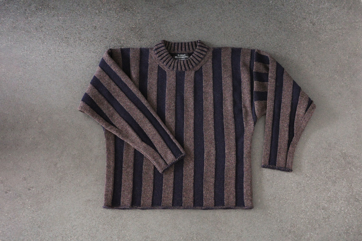 Plated Wide-Rib Sweater
