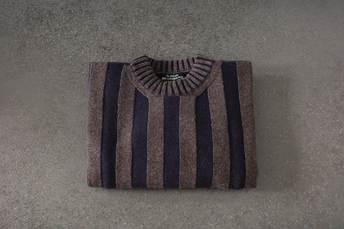 Plated Wide-Rib Sweater