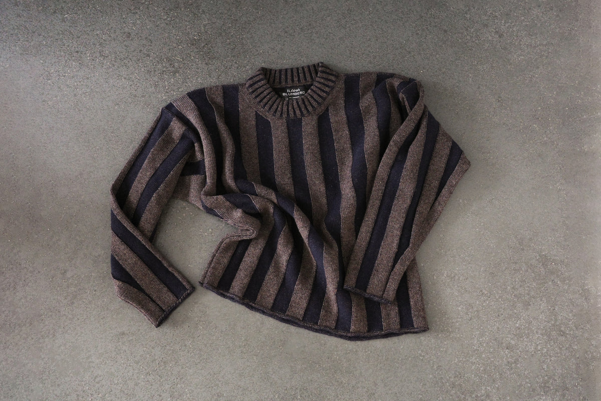 Plated Wide-Rib Sweater