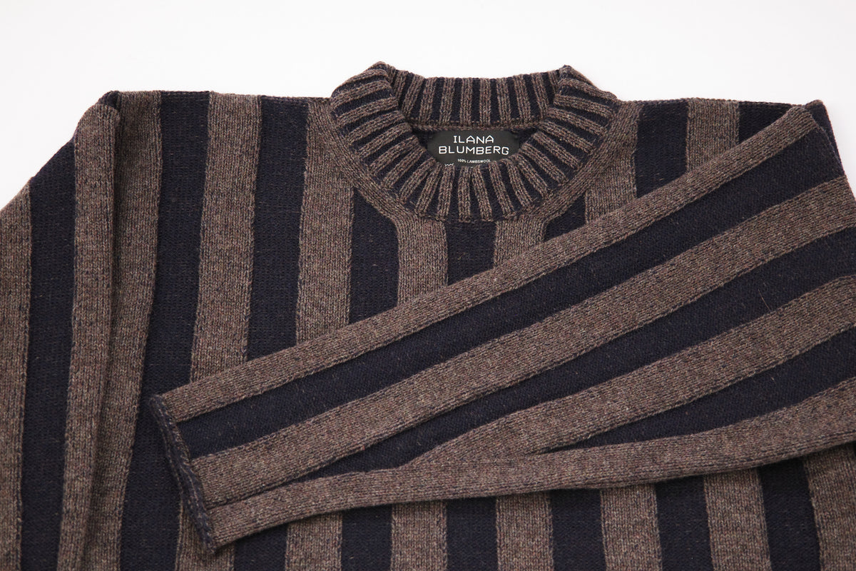 Plated Wide-Rib Sweater